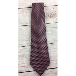 Crazy Horse Silk Neck Tie Hatch Check Geometric